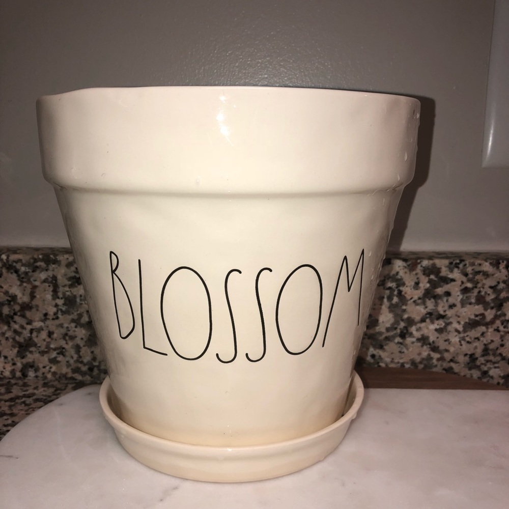 Rae Dunn Blossom Flower pot